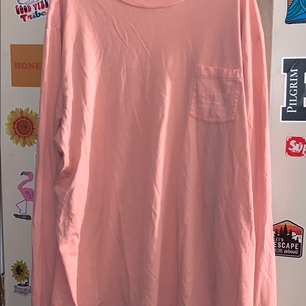 Pale Pink Vineyard Vines Long-Sleeve